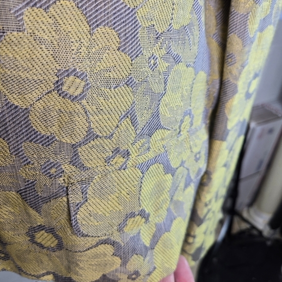 Vtg 80s Michi Moon for Sanyo floral boxy blazer jacket made in Japan - Picture 7 of 14